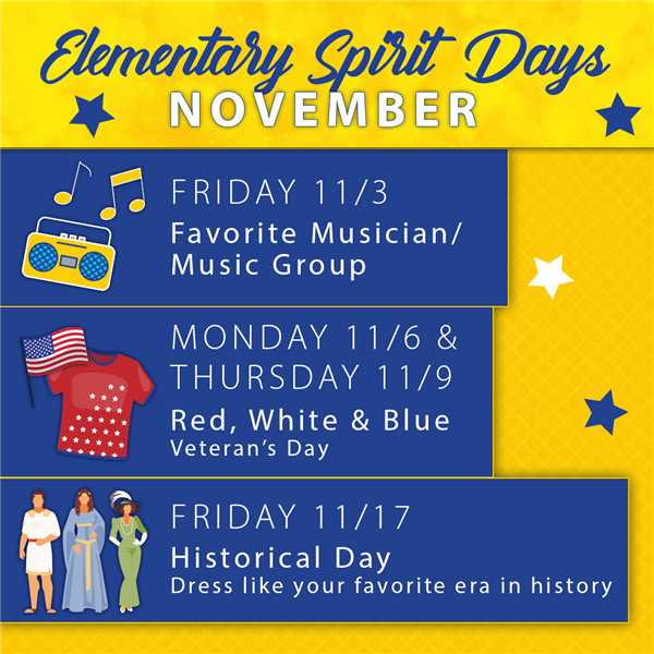November Spirit Days