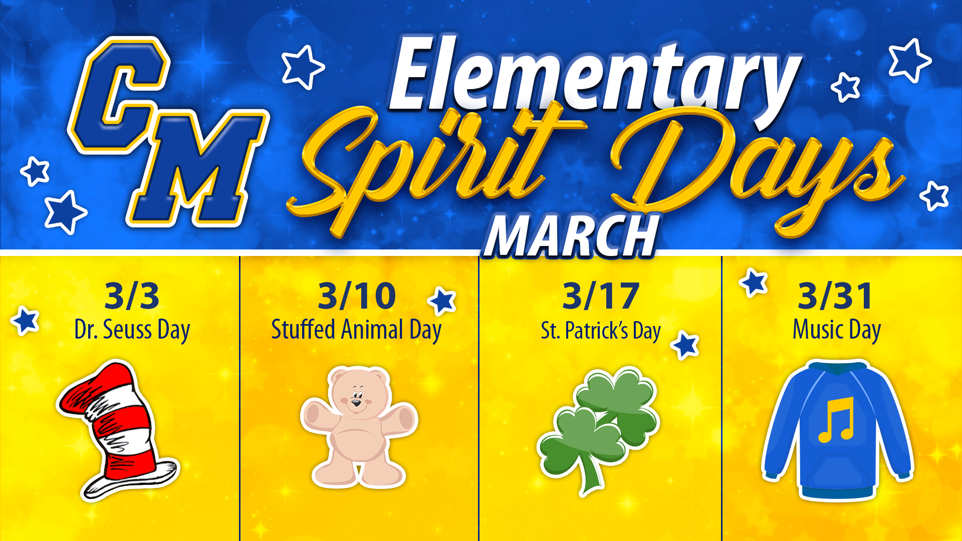 Elementary Spirit Days- March
