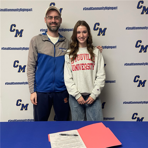 Elaina Williams and Coach Ryan Ellis
