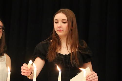 National Honor Society induction ceremony